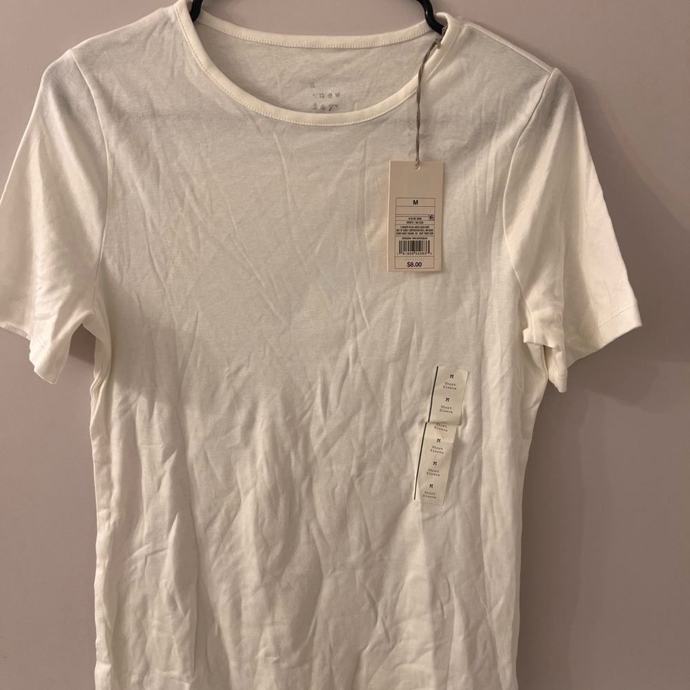 A New Day White Crew Neck T-Shirt